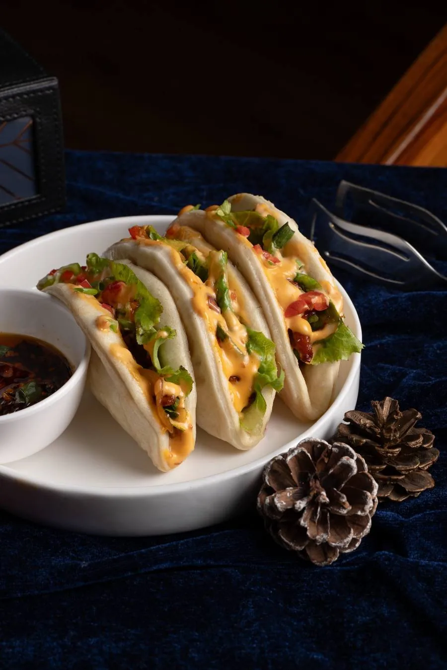 Loaded soft tacos, piled high and served straight away.